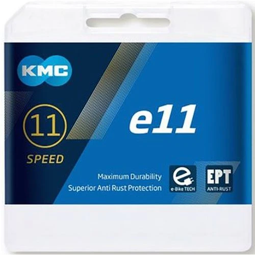 KMC - E11 EPT - Chaîne Compatible 11 Vitesses - 136 Maillons 1 KMC - E11 EPT - Chaîne Compatible 11 Vitesses - 136 Maillons