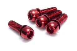 Reverse - Set De 4 Vis Pour étrier De Freins - M6x18mm -Vélo Accessoires Boutique reverse set 4 vis etrier frein m6 18 mm rouge 3840x2160